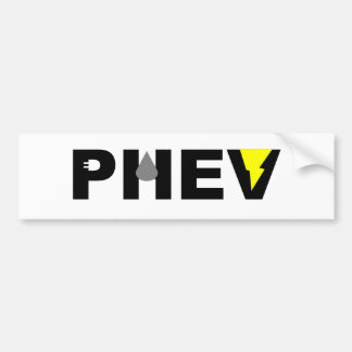 PHEVの稲妻の低下およびプラグ バンパーステッカー
