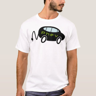 PHEVの車およびプラグ Tシャツ