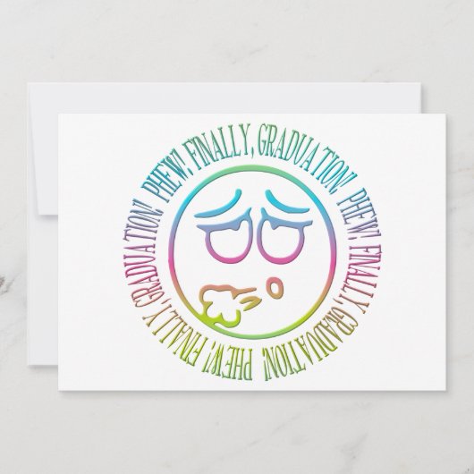 Phew! 最後に、卒業! 案内状 (正面)