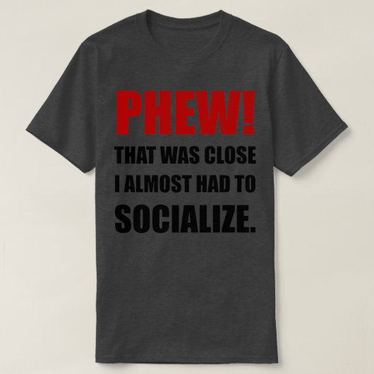 Phew Socialize Tシャツ (デザイン正面)