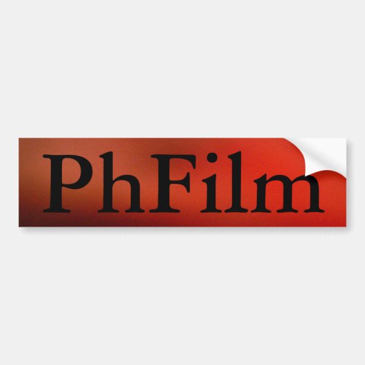PhFilm バンパーステッカー (正面)