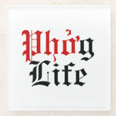 Phgởライフ ガラスコースター (正面)