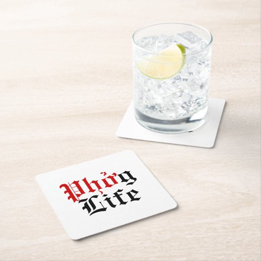 Phgởライフ スクエアペーパーコースター (インサイチュ)