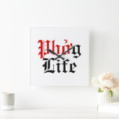 Phgởライフ スクエア壁時計 (ホーム)