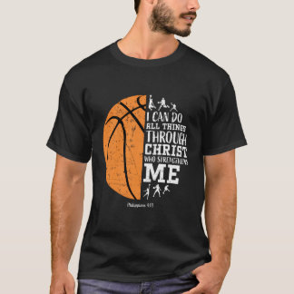 Phiで出来るクリスチャンのバスケットボールシャツ Tシャツ