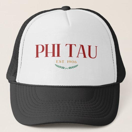 Phi Tau Trucker Hat – EST. 1906 キャップ (正面)