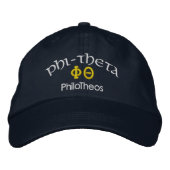 PHI-THETA PhiloTheos 刺繍入りキャップ (正面)