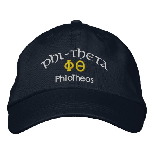 PHI-THETA PhiloTheos 刺繍入りキャップ (正面)
