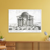 Phidiasによるオリンピアン・ゼウスの像、プレート5 fr キャンバスプリント (インサイチュ (リビング))