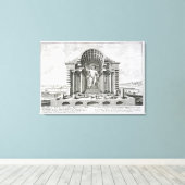 Phidiasによるオリンピアン・ゼウスの像、プレート5 fr キャンバスプリント (インサイチュ (ウッドフロア))