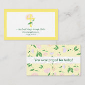 Phil. 4:13 I can do all things Scripture Card 名刺 (正面/裏面)