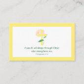 Phil. 4:13 I can do all things Scripture Card 名刺 (正面)