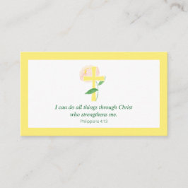 Phil. 4:13 I can do all things Scripture Card 名刺