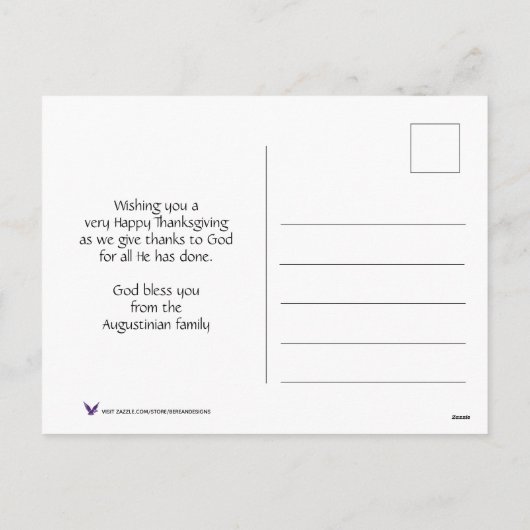 PHIL 4:19わたしの神は与える | HAPPY THANGLING シーズンポストカード (裏面)