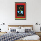 Phil 4:19神は私のワイヤレスプロバイダである キャンバスプリント (インサイチュ (寝室))