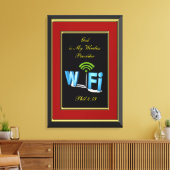 Phil 4:19神は私のワイヤレスプロバイダである キャンバスプリント (インサイチュ (リビング))