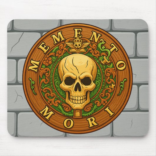 Phil ElmoreによるMemento Mori マウスパッド (正面)