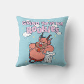 Phil - Giving Up is for Rookies Throw Pillow クッション (裏面)