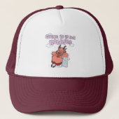 Phil - Giving Up is for Rookies Trucker Hat キャップ (正面)