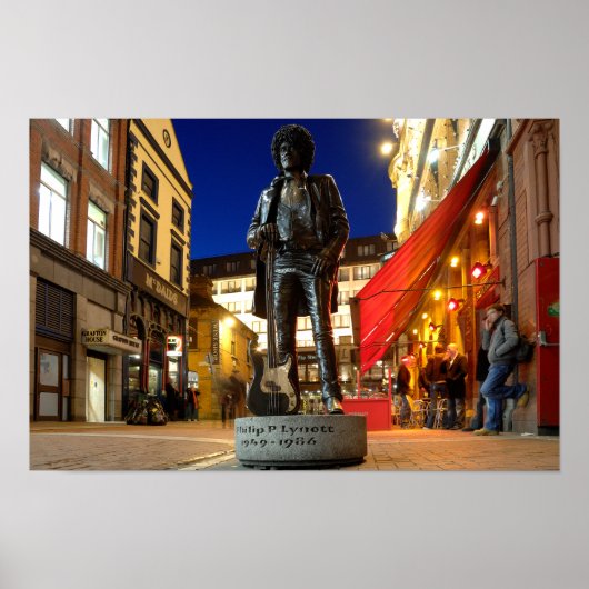 Phil Lynot Sculpture/ダブリン ポスター (正面)