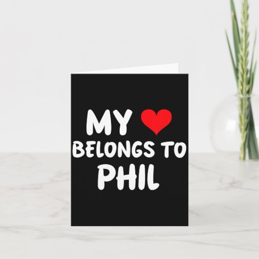 Phil - My Heart Belongs To Phil - Love  カード (正面)