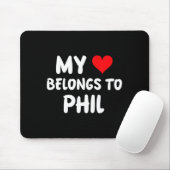 Phil - My Heart Belongs To Phil - Love  マウスパッド (マウス)