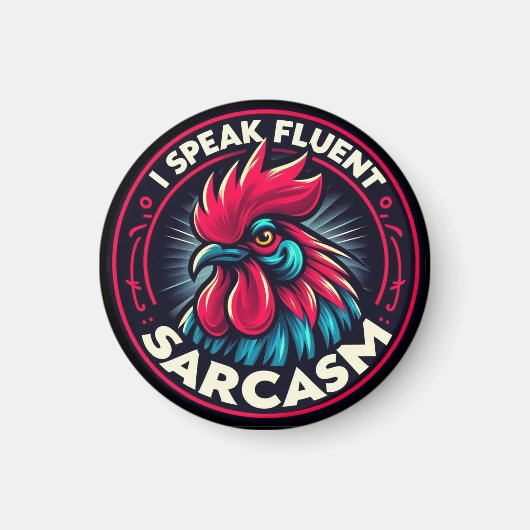 "Phil the Witty Rooster" Magnet マグネット (正面)