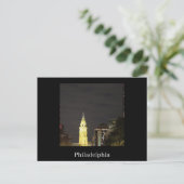 Philadelphia at Night Postcard ポストカード (スタンド正面)