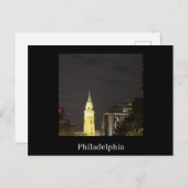 Philadelphia at Night Postcard ポストカード (正面/裏面)
