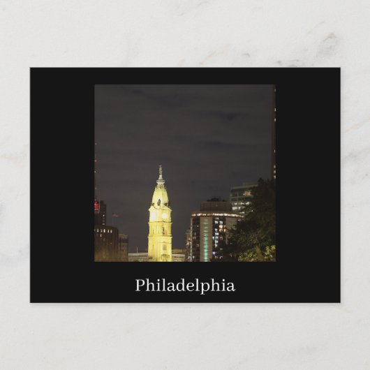 Philadelphia at Night Postcard ポストカード (正面)