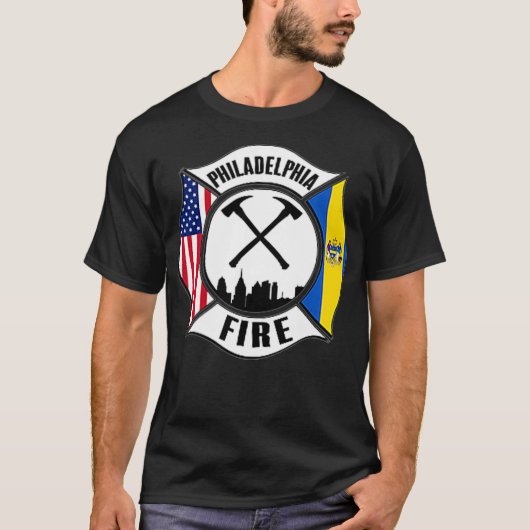 Philadelphia Fire Rescue Department Pennsylvania Tシャツ (正面)
