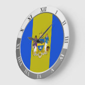Philadelphia flag Large Clock ラージ壁時計 (傾斜)