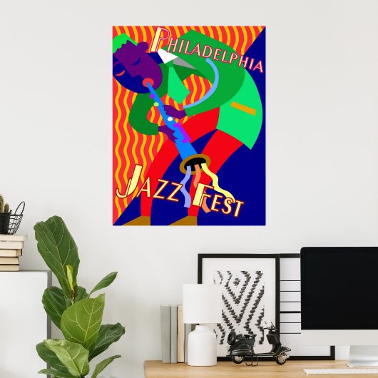 Philadelphia Jazz Fest ポスター (ホームオフィス)