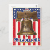 Philadelphia Liberty Bell Vintage ポストカード (正面/裏面)