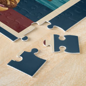 Philadelphia Pennsylvania Culture Illustration Art ジグソーパズル (側面)