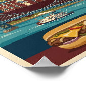 Philadelphia Pennsylvania Culture Illustration Art ポスター (角)