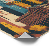 Philadelphia Pennsylvania Illustration Travel Art ポスター (角)