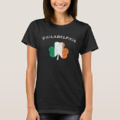 PHILADELPHIA PENNSYLVANIA Irish American Shamrock  Tシャツ (正面)