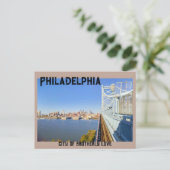 Philadelphia Skyline Postcard ポストカード (スタンド正面)
