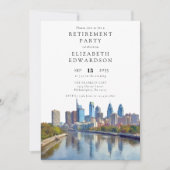 Philadelphia Skyline Retirement Party 招待状 (正面)