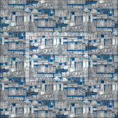 Philadelphia toile cobalt indigo ファブリック (タイル)