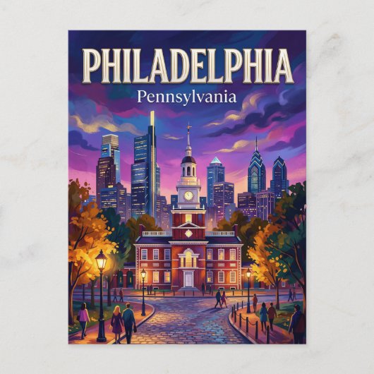 Philadelphia USA ポストカード (正面)