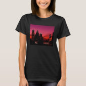 Philadelphia's Skyline Silhouette at Sunset Tシャツ (正面)