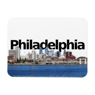 PhiladelphiinのフィラデルヒィアPAのスカイライン空 マグネット