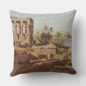 Philae 1866年の島(w/c) クッション (裏面)