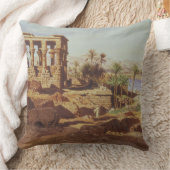 Philae 1866年の島(w/c) クッション (ブランケット)