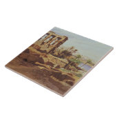 Philae 1866年の島(w/c) タイル (側面)