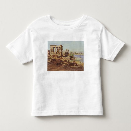Philae 1866年の島(w/c) トドラーTシャツ (正面)
