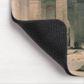 Philae、Nubiaの寺院の壮大な柱廊玄関 マウスパッド (コーナー)