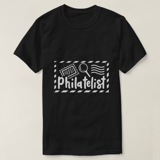Philatelistスタンプ収集スタンプ収集 Tシャツ (デザイン正面)
